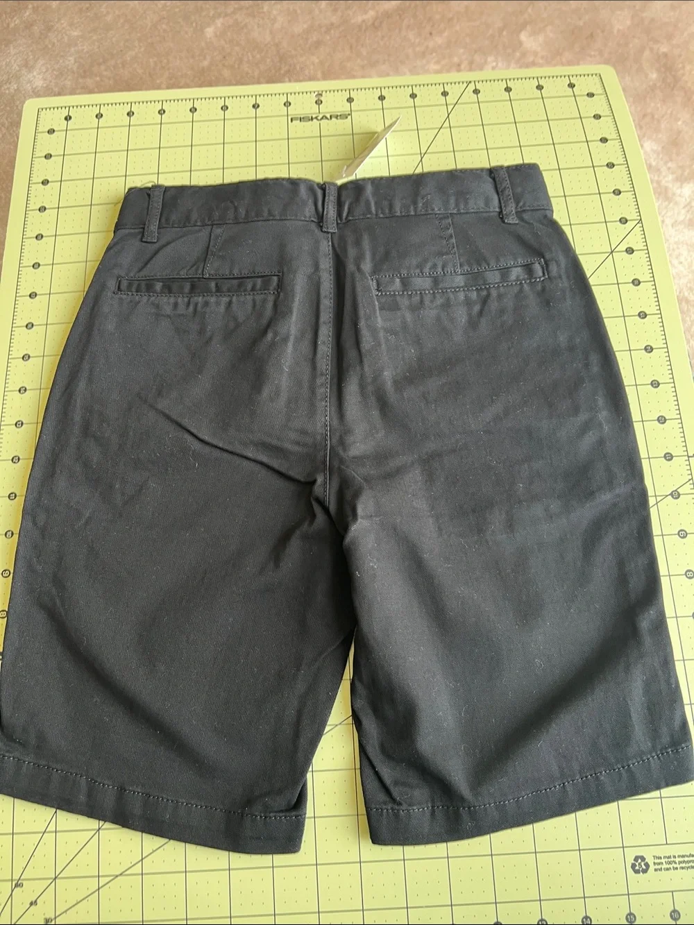 The Children's Place Black Flat-Front Stretch Shorts